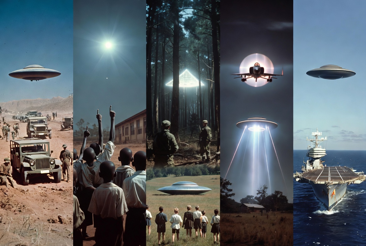 Compilation of 7 UFO incidents
